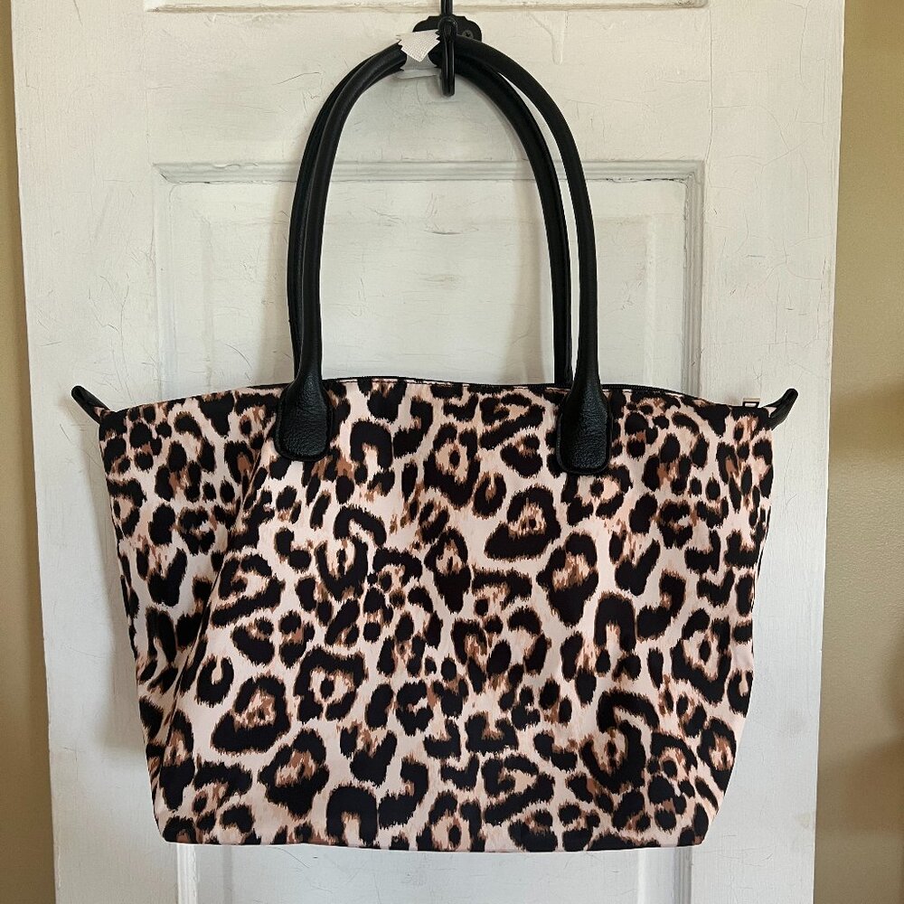 No Boundaries Leopard Print Tote Bag